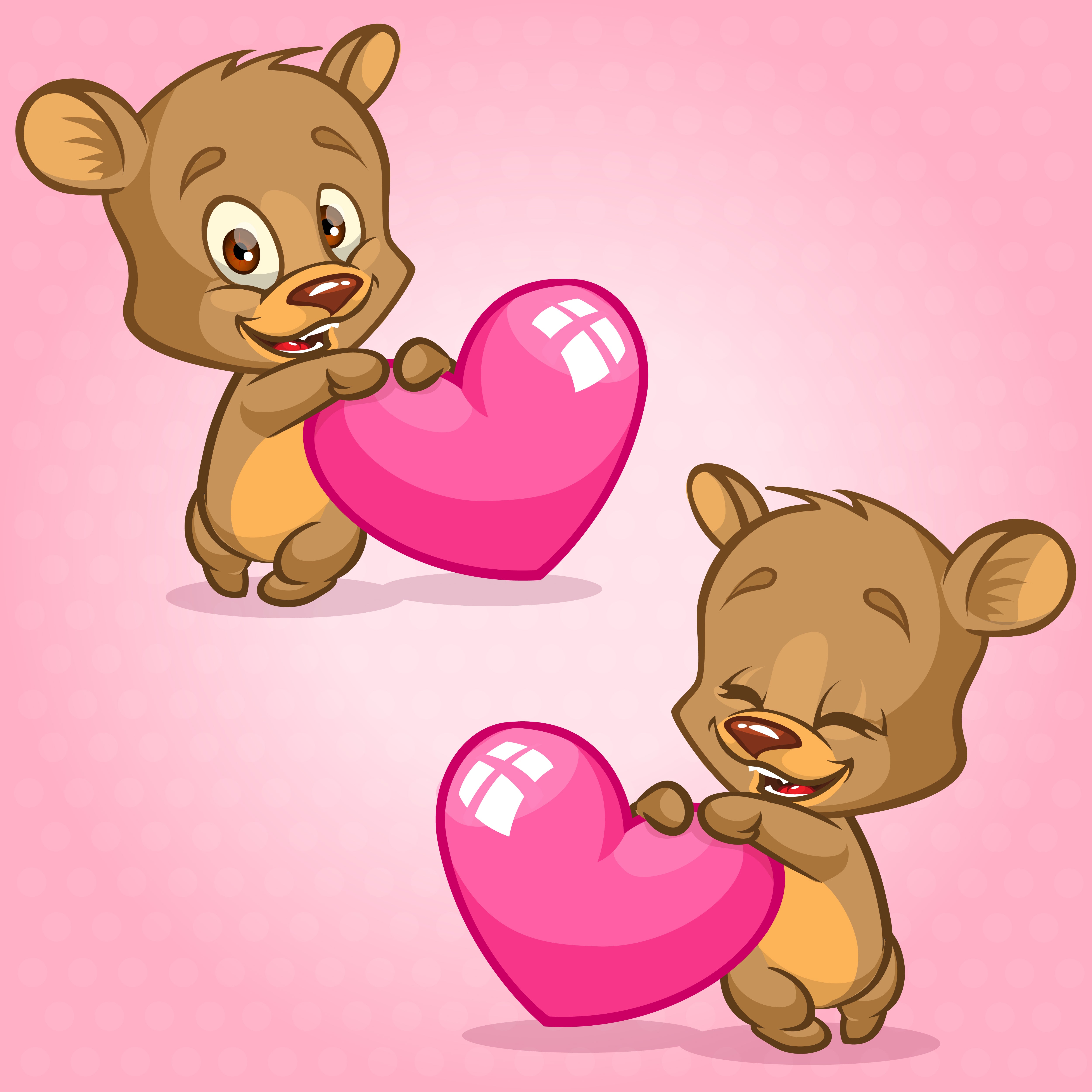 Adorable Bear Valentine Designs | Cute & Romantic Digital Art for Crafts